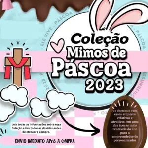 Coleção Mimos De Páscoa 2023 Frases Ilustrações Embalagens