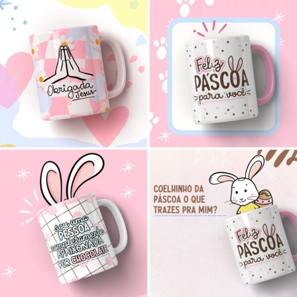 Coleção Mimos De Páscoa 2023 Frases Ilustrações Embalagens