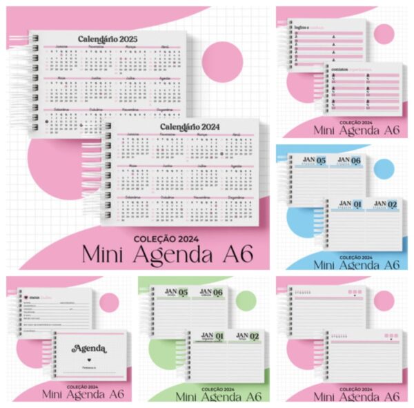 Coleção Mini Agenda A6