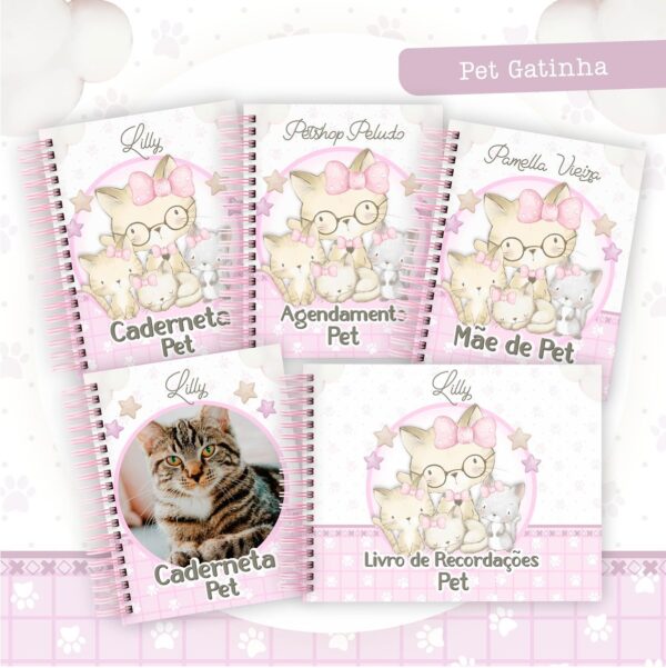 Coleção Pet Gatinha Rosa