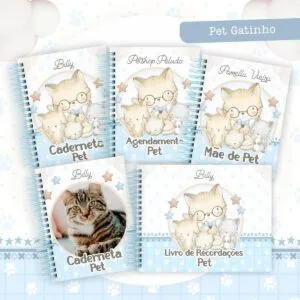 Coleção Pet Gatinho Azul 3 Coleção Pet Gatinho Azul