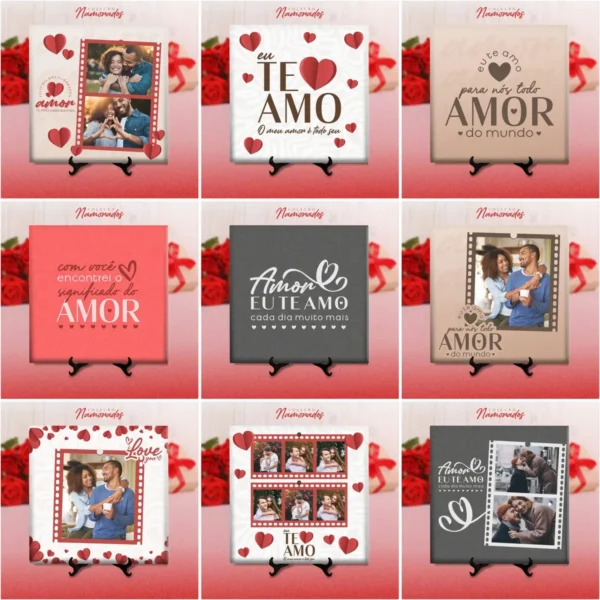 Coleção Romântica Dia dos Namorados para Sublimação