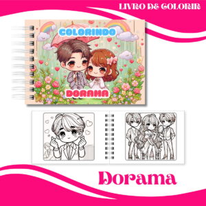 Colorindo Book Doramas Cute - Arquivo Digital