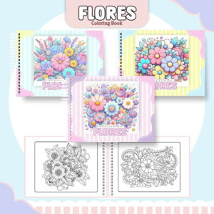 Colorindo Book Flores - Arquivo Digital