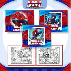 Colorindo Book Homem Aranha - Arquivo Digital 4 Colorindo Book Homem Aranha - Arquivo Digital