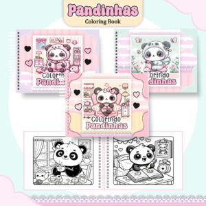 Colorindo Book Pandinhas - Arquivo Digital