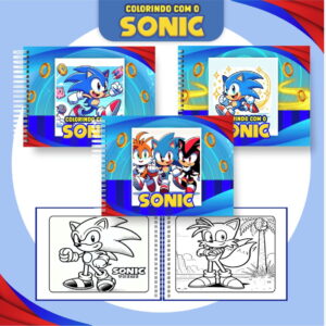 Colorindo Book Sonic - Arquivo Digital