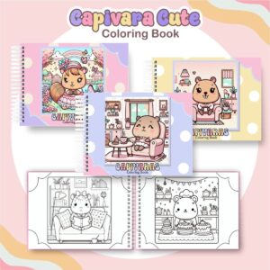 Coloring Book Capivara Menina
