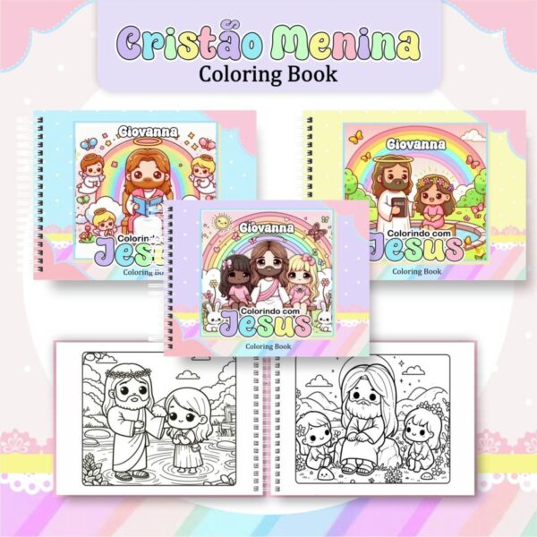 Coloring Book Cristão Menina