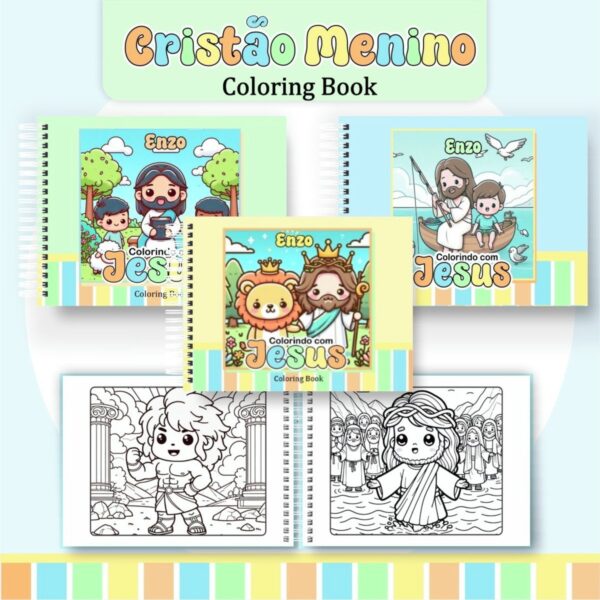 Coloring Book Cristão Menino