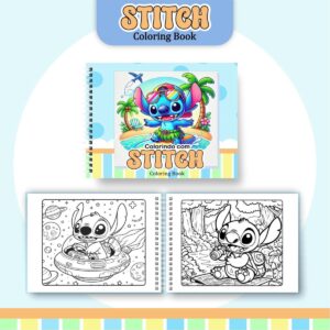 Coloring Book Stitch Menino
