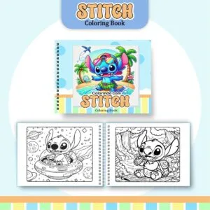 Coloring Book Stitch Menino