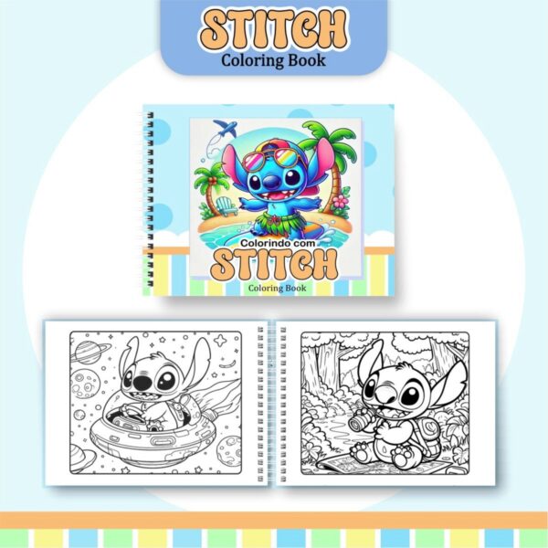Coloring Book Stitch Menino