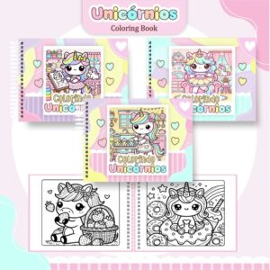 Coloring Book Unicórnio Menina
