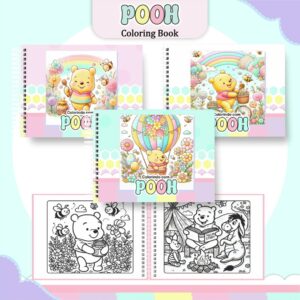 Coloring Book Ursinho Pooh Menina