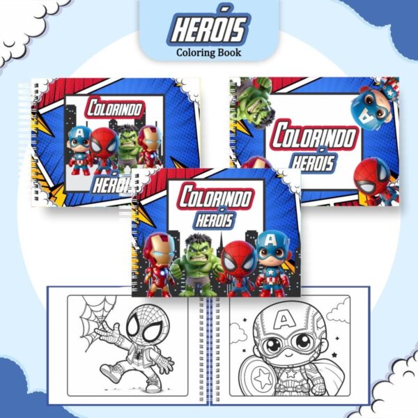 Coloring Book Vingadores Menino