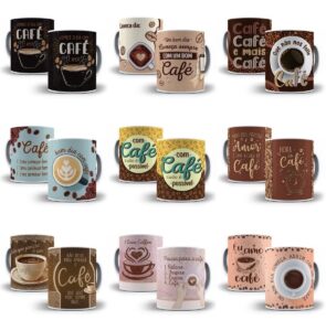 Combo 14 Estampas Caneca Cafe Arquivos Em Corel Cdr 10
