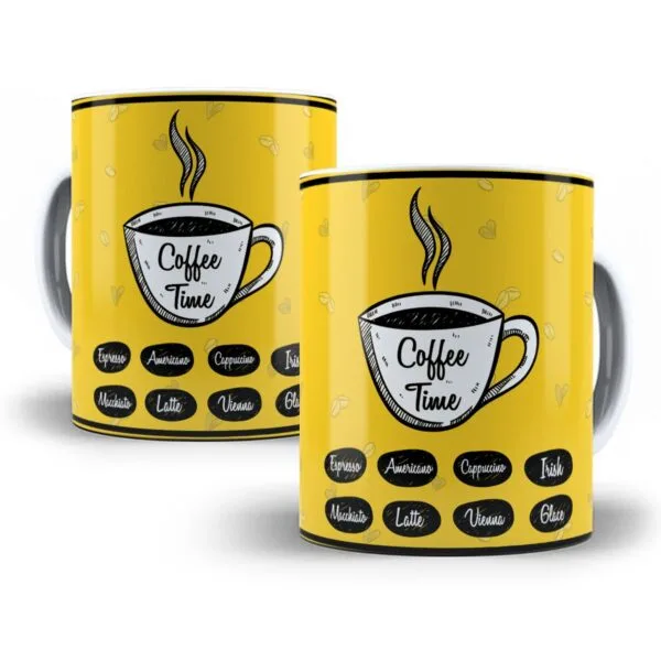 Combo 14 Estampas Caneca Cafe Arquivos Em Corel Cdr 4
