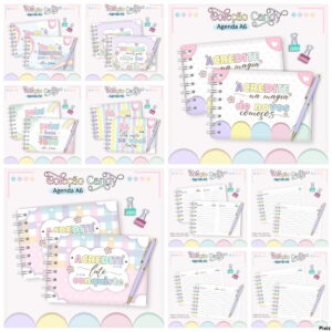 Combo Agenda A6 Horizontal - Arquivo Digital 15 Combo Agenda A6 Horizontal - Arquivo Digital