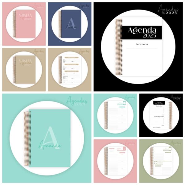 Combo Agendas 2025 Monogramas