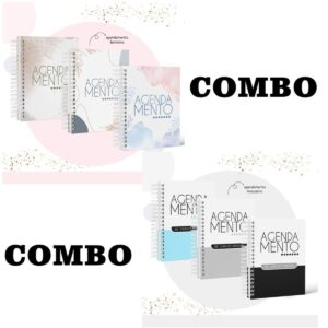 Combo Agendas Agendamentos Fem e Masc