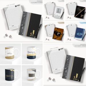 Combo Agendas Alfabeto Masculinas