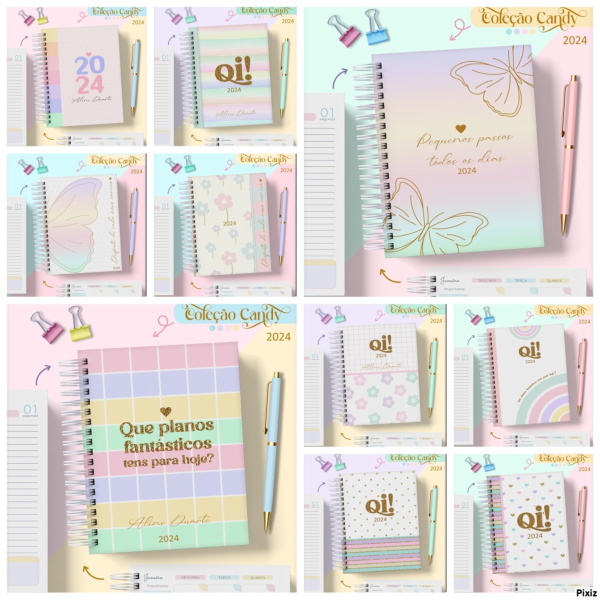 Combo Agendas Candy - Arquivo Digital 1 Combo Agendas Candy - Arquivo Digital