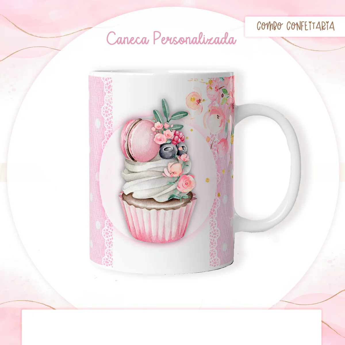 Combo Artes Caneca Confeitaria 2 Combo Artes Caneca Confeitaria