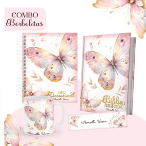 Combo Borboletas - Encadernação 13 Combo Borboletas - Encadernação