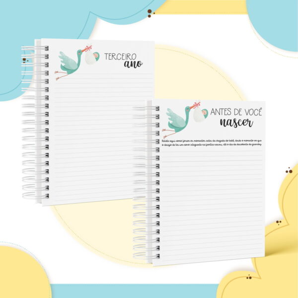 COMBO CADERNO DE MEMÓRIAS DO PAPAI E MAMÃE