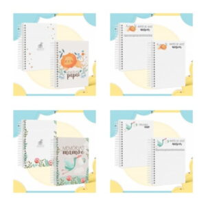 COMBO CADERNO DE MEMÓRIAS DO PAPAI E MAMÃE