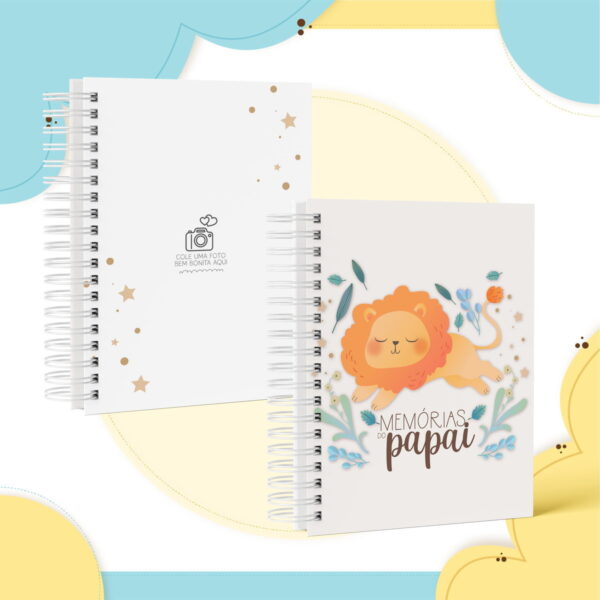 COMBO CADERNO DE MEMÓRIAS DO PAPAI E MAMÃE