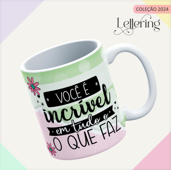 Combo Capas e Canecas Lettering