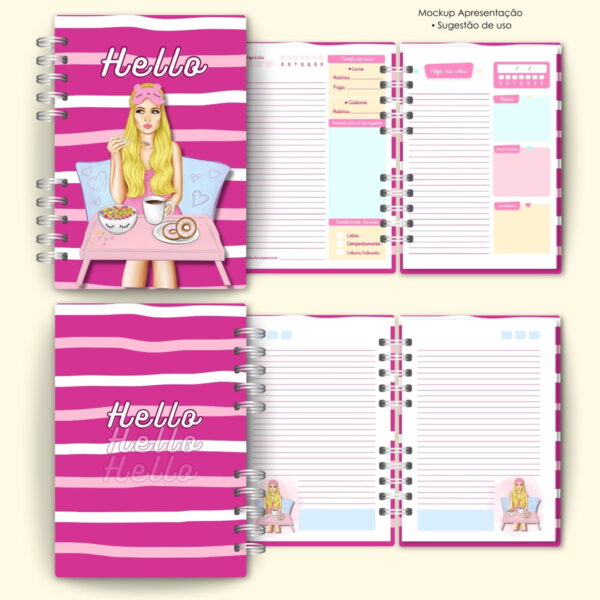 Combo Capas e Miolo Girls Canva -arquivo Digital