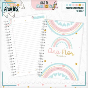 Combo Escolar Arco Iris - Arquivo Encadernação