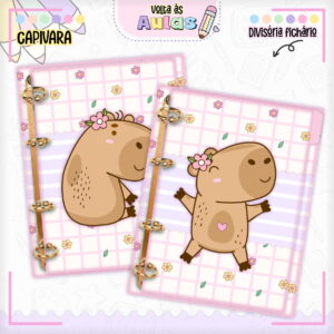 Combo Escolar Capivara 2025 - Arquivo Encadernação