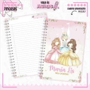 Combo Escolar Princesas - Arquivo Encadernação