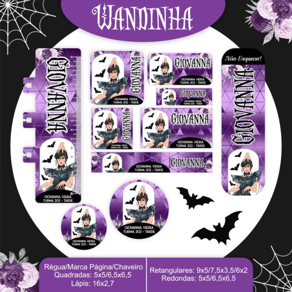 Combo Escolar Wandinha 2024