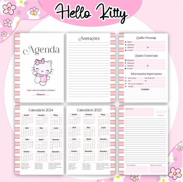 Combo Hello Kitty Encadernação