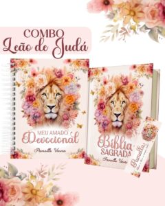 Combo Leão de Judá Rosa - Encadernação