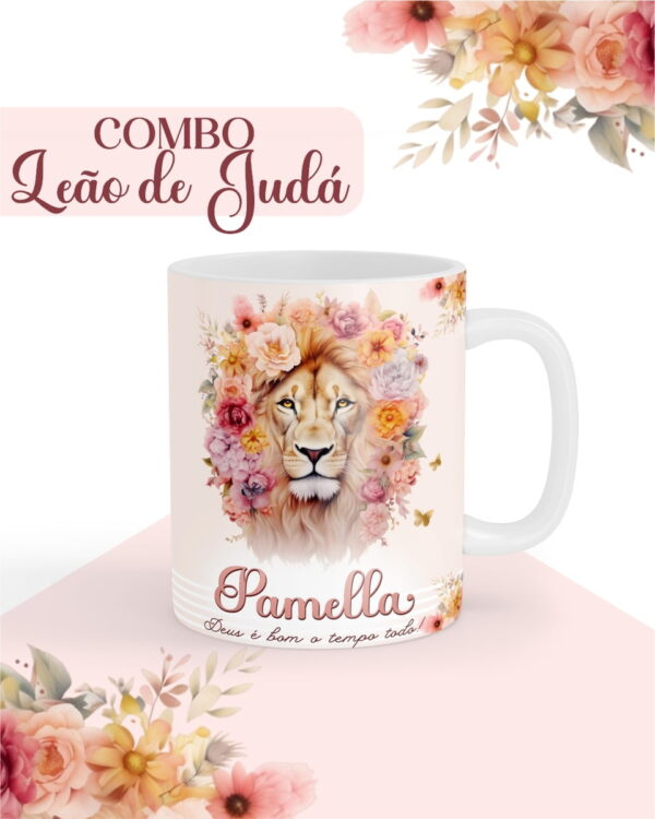 Combo Leão de Judá Rosa - Encadernação