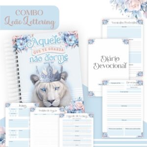 Combo Leão Lettering - Encadernação