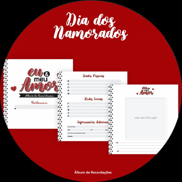 Combo Lettering Dia dos Namorados