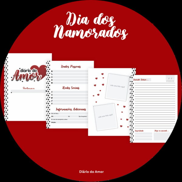 Combo Lettering Dia dos Namorados