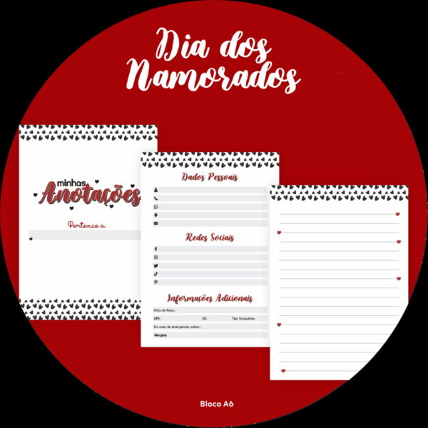 Combo Lettering Dia dos Namorados