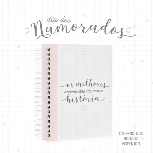 Combo Livro e Cadernos Dia dos Namorados