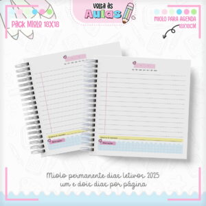 Combo Miolos Escolar 18x18 - Arquivos Encadernação