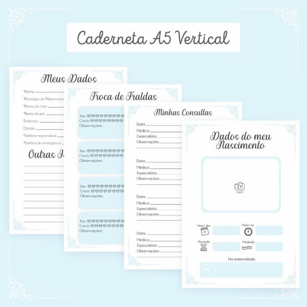 Combo Miolos Neutros Cadernetas Vacina