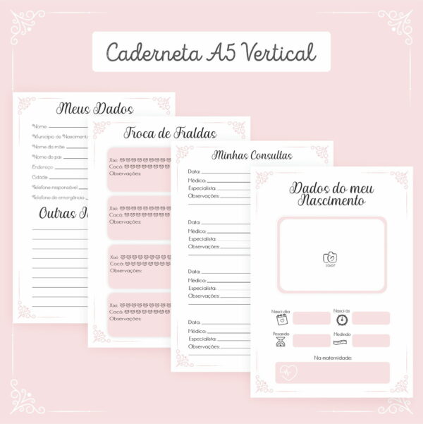 Combo Miolos Neutros Cadernetas Vacina