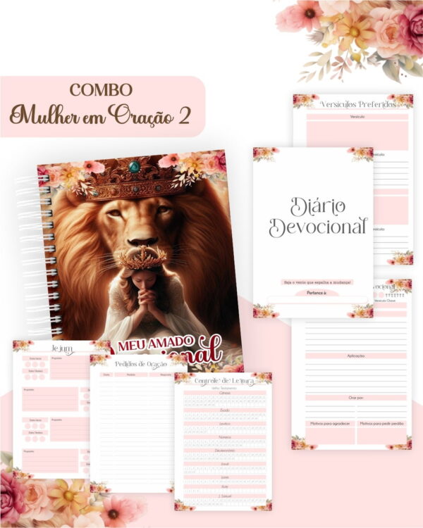 Combo Mulher em Oração 2 - Encadernação